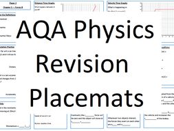AQA Physics Revision Placemats