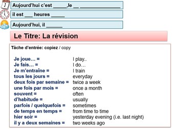 Y8 French Dynamo 2 - Revision 3 - sports + tv + cinéma + directions