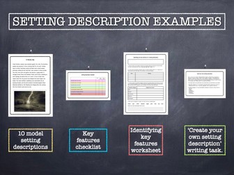 SETTING DESCRIPTION EXAMPLES: 10 model texts, checklists & worksheets
