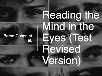 Reading the Mind in the Eyes - Baron-Cohen et al.