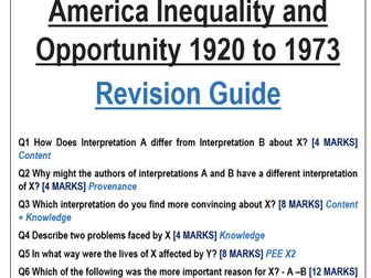 AQA America 1920-1973 Revision Guide