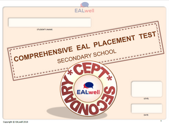 EAL assessment - placement test for Secondary School