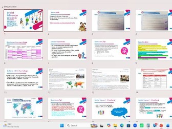 AQA A level Psychology Social Influence Full Course Power Points and tests for the new 2027 spec!