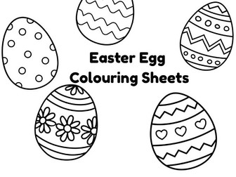Easter Egg Colouring Sheets, Easter Egg Decorate, Egg Painting, Easter Egg Colouring Pages