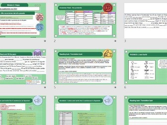 M2-Lesson 3 NEW SPANISH GCSE: El verano pasado