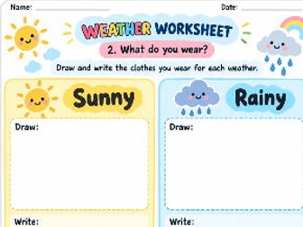 What Do You Wear? – Weather & Clothes Worksheet