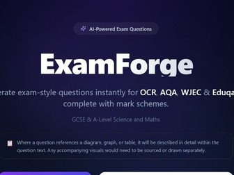 GCSE and A-Level Exam Question Generator