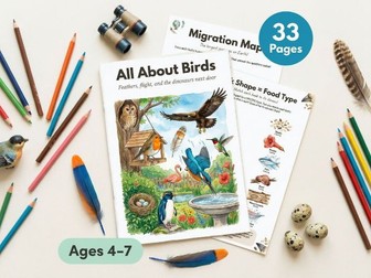 All About Birds | Feathers Nests Migration Dinosaurs Beak Matching | Ages 4-7