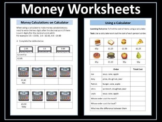 Money Worksheets - Entry Level 3