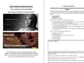 GCSE Eduqas Lizzo and Bruno Mars Online Media Booklet