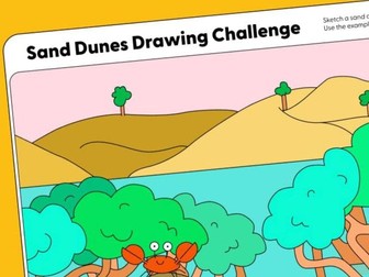 Worksheet! Sand Dune Drawing Challenge