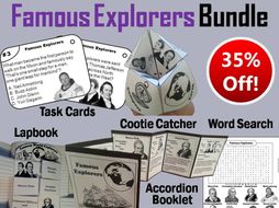 Famous World Explorers Task Cards and Activities Bundle