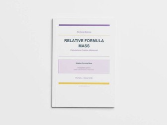 Relative Formula Mass (Mr) - Edexcel GCSE Chemistry Calculation Practice Book