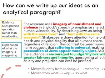 KS3 English: Poetic Language and Imagery in 'The Merchant of Venice'
