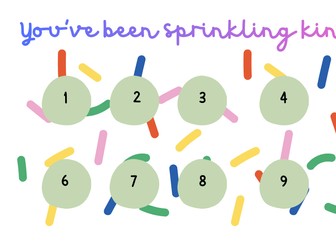 Sprinkle kindness punch card