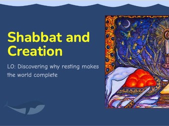 Year 3 Shabbat and Creation Lesson Judaism Jews Sabbath