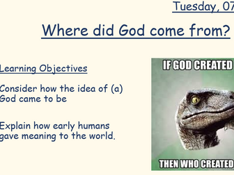 Where did god come from?