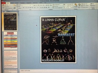 GCSE Dance A Linha Curva Resource Booklet