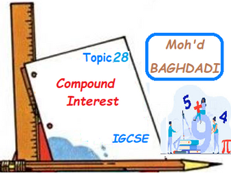 Unit2-T28-IGCSE-Compound Interest