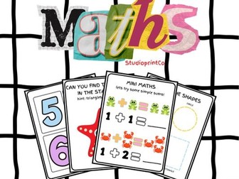 Animal Themed Mathematics Activities  for 3 - 5 year olds
