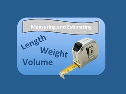 Measure and Estimate-Full lesson plan and worksheet