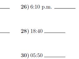 converting between the 24 hour and 12 hour clock worksheet