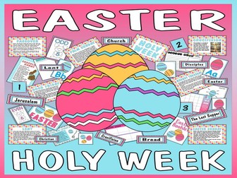 EASTER HOLY WEEK TEACHING RESOURCES EYFS KS 1-2 CHRISTIAN FESTIVAL JESUS