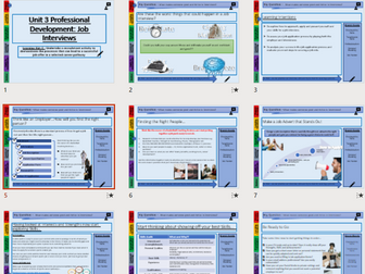 BTEC Sport L3 Unit 3 LA:C Recruitment & Interviews