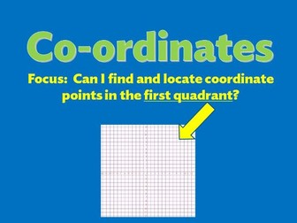 Co-Ordinates Maths Presentation and Lesson Plans