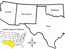southwest region of united states printable handout