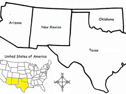 SOUTHWEST REGION OF UNITED STATES - printable handout | Teaching Resources