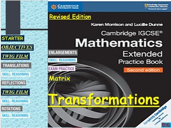 COMPREHENSIVE REVISION FOR GCSE TRANSFORMATIONS