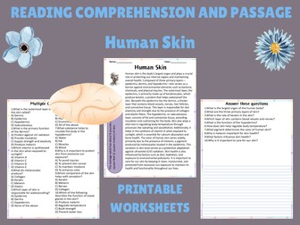 Exploring Human Skin: Informative Passage with Engaging Questions