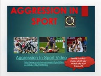 BTEC Unit 3 Sport and Exercise Psychology Outcome 1 Aggression