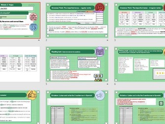 M2 SPANISH NEW GCSE: lesson 5: dónde te alojaste