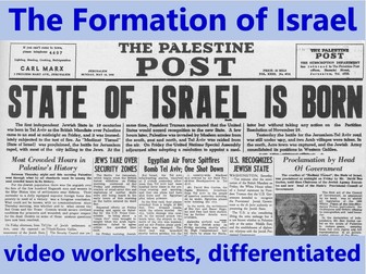 The Formation of Israel: video questions, differentiated