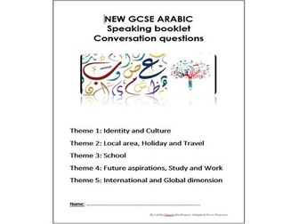GCSE Speaking booklet - General conversation
