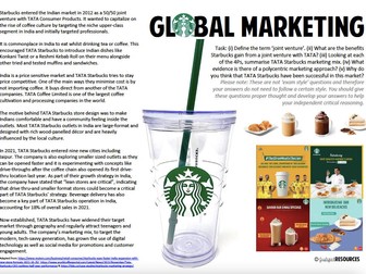 Global marketing and Starbucks