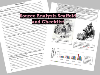 Source Analysis Scaffold and Checklist