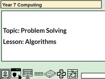 Computing - KS3 Problem Solving - Computational Thinking