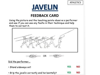Javelin Resource Card