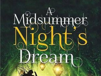 Shakespeare's 'A Midsummer Night's Dream' lesson 1 KS3