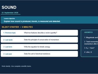 GCSE PHYSICS: SOUND