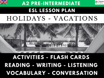 Holidays A2 ESL Lesson Plan