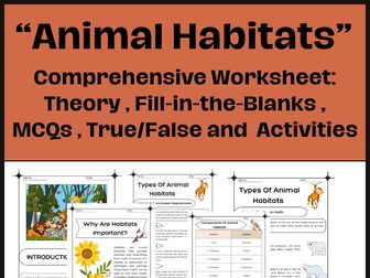 "Discovering Animal Habitats: Engaging Lessons and Activities for Grades 4-6"