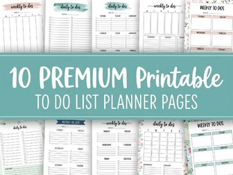 Printable Daily To Do List Planner