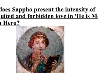 Year 8 Poetry: Sappho & Protest (3 Less)