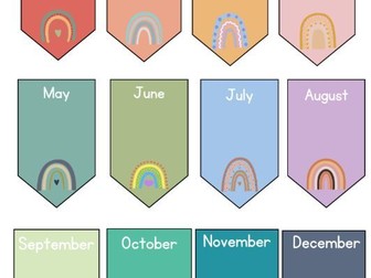 Birthday month banner