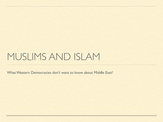 Muslims and the Middle East