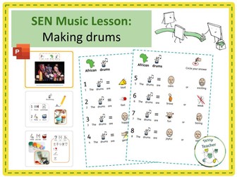 SEN Music Lesson: Making drums